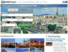 Tablet Screenshot of eurocheapo.com